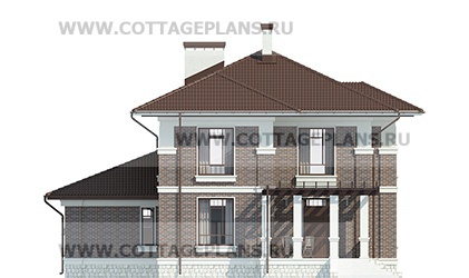 Фасады проект дома 77-54 общ. площадь 250,05 м2