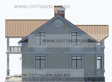 Фасады проект дома 15-75 общ. площадь 256,04 м2