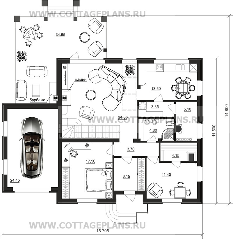 Поэтажные планы проект дома 75-13 общ. площадь 198,75 м2