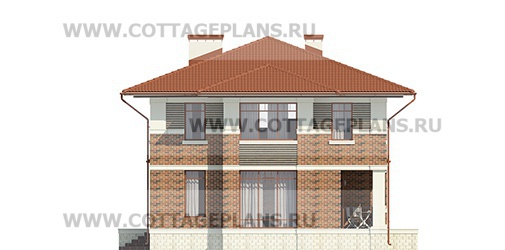 Фасады проект дома 76-08 общ. площадь 370,50 м2