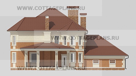 Фасады проект дома 75-11 общ. площадь 345,75 м2