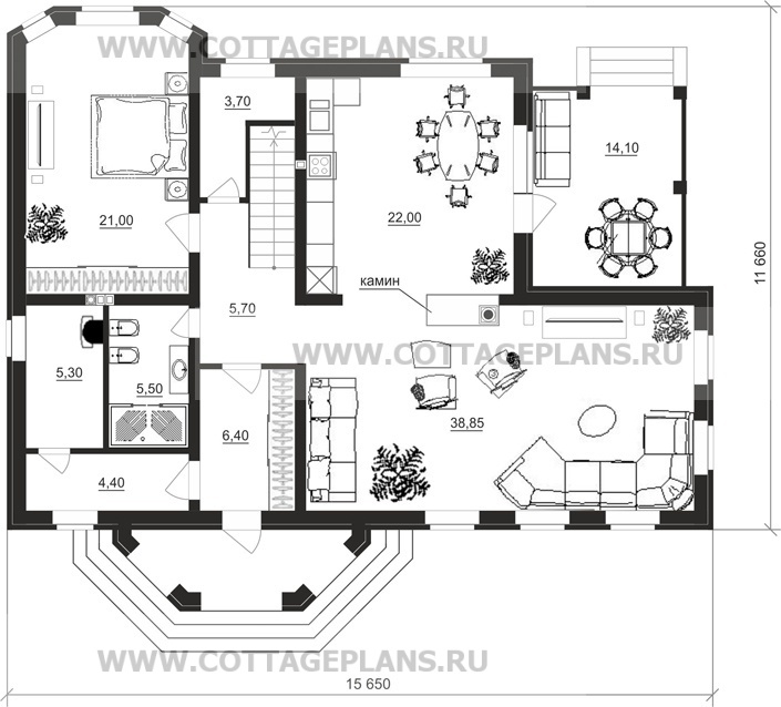 Поэтажные планы проект дома 14-02 общ. площадь 206,42 м2