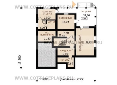 Поэтажные планы проект дома 48-57 общ. площадь 478,1 м2