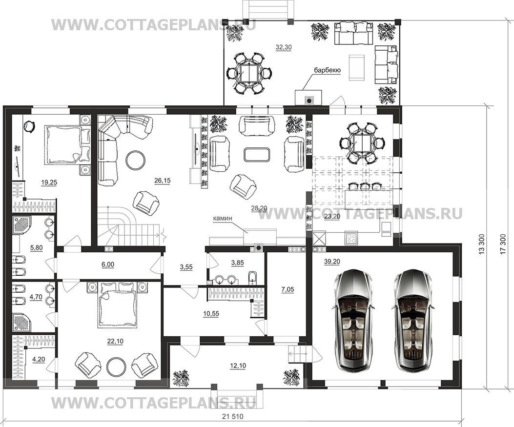Поэтажные планы проект дома 78-46 общ. площадь 450,50 м2