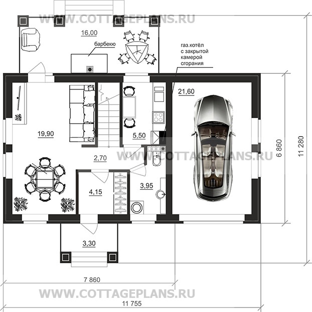 Поэтажные планы проект дома 94-09 общ. площадь 92,90 м2