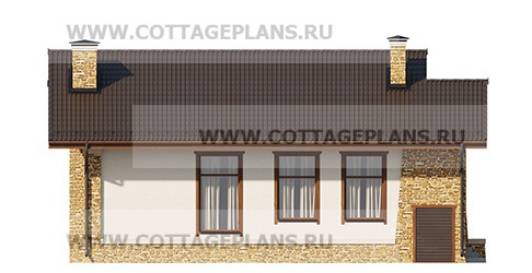 Фасады проект дома 702-78 общ. площадь 77,25м2
