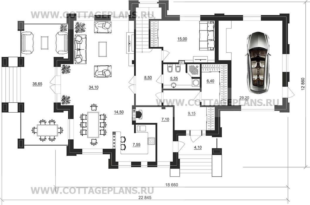 Поэтажные планы проект дома 200-88 общ. площадь 242,50 м2