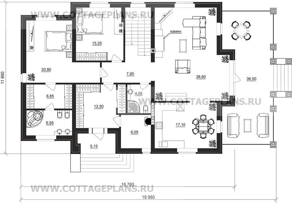 Поэтажные планы проект дома 71-95 общ. площадь 382,95 м2