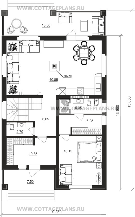Поэтажные планы проект дома 14-54 общ. площадь 311,45 м2