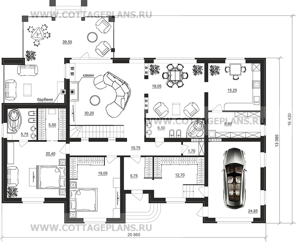 Поэтажные планы проект дома 76-27 общ. площадь 455,70 м2