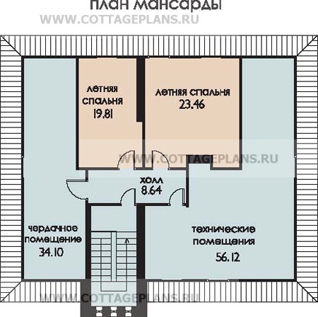 Поэтажные планы проект дома 35-60 общ. площадь 432,6 м2