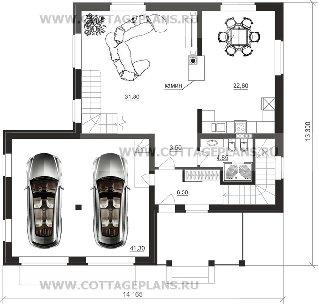 Поэтажные планы проект дома 16-62 общ. площадь 224,75 м2