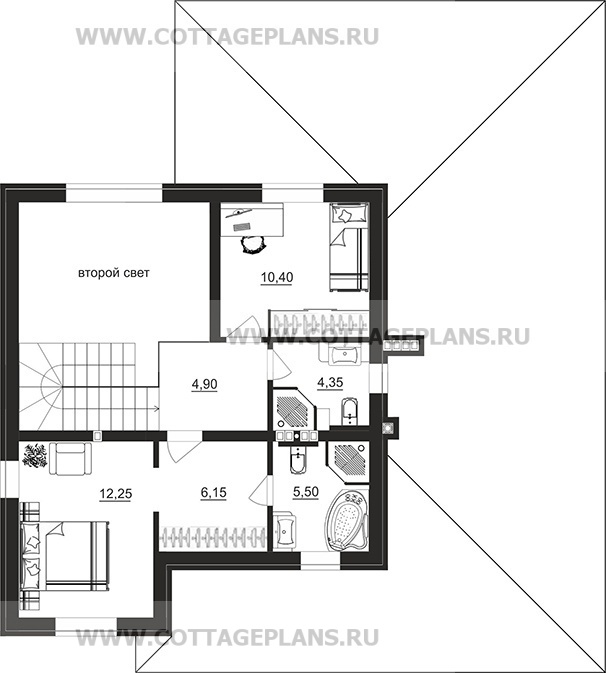 Поэтажные планы проект дома 106-92 общ. площадь 136,30м2
