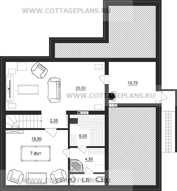 Поэтажные планы проект дома 96-41 общ. площадь 250,20 м2