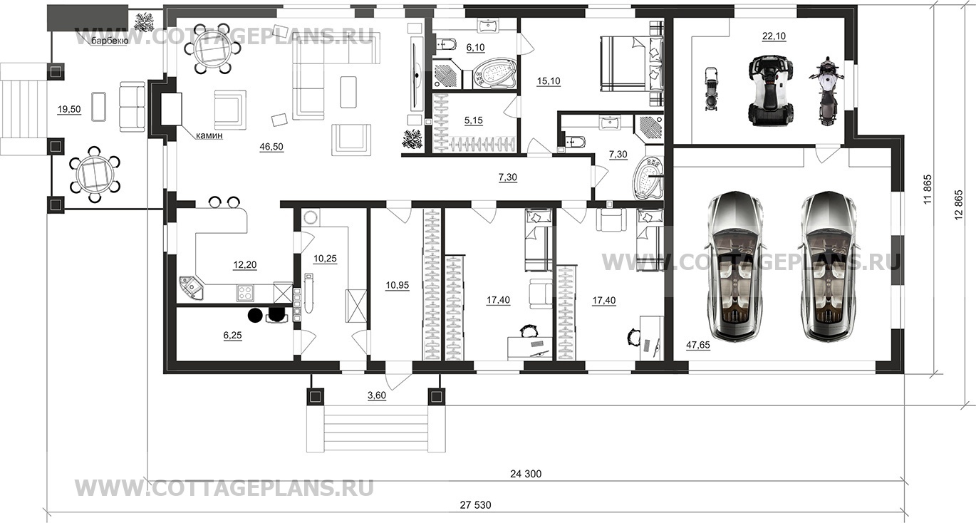 Поэтажные планы проект дома 702-05 общ. площадь 232,00м2