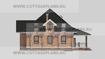 Фасады проект дома 95-76 общ. площадь 213,00 м2