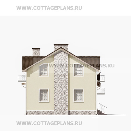 Фасады проект дома 15-18 общ. площадь 206,71 м2