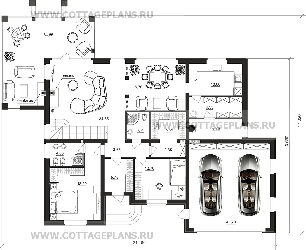 Поэтажные планы проект дома 75-38 общ. площадь 277,35 м2