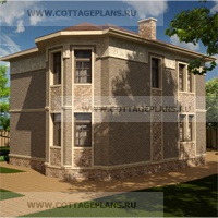 Фасады проект дома 20-70 общ. площадь 256,04 м2