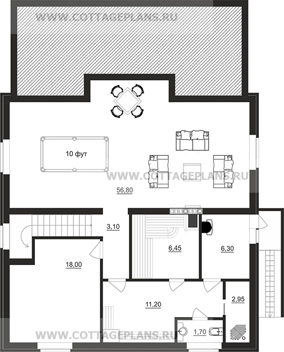 Поэтажные планы проект дома 71-99 общ. площадь 312,50 м2