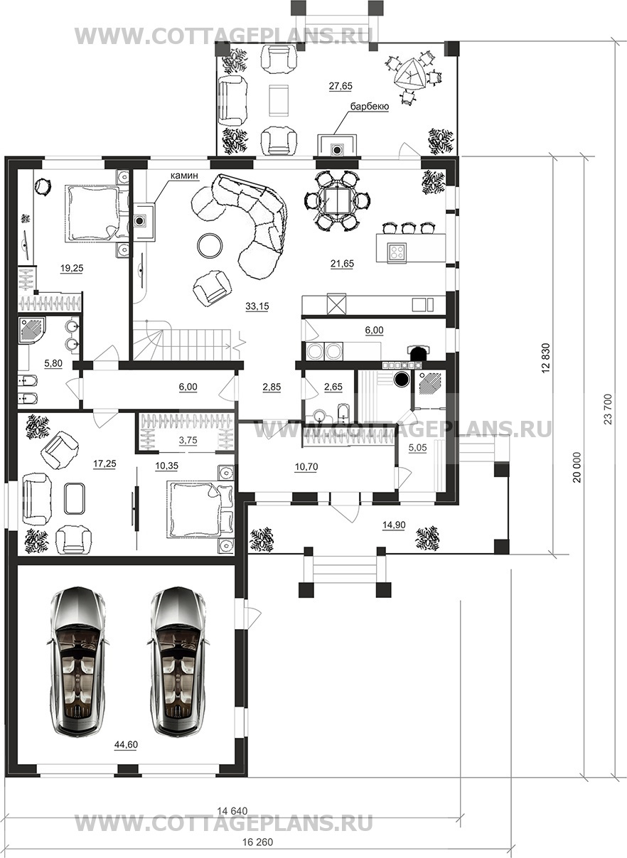 Поэтажные планы проект дома 95-61 общ. площадь 379,50 м2