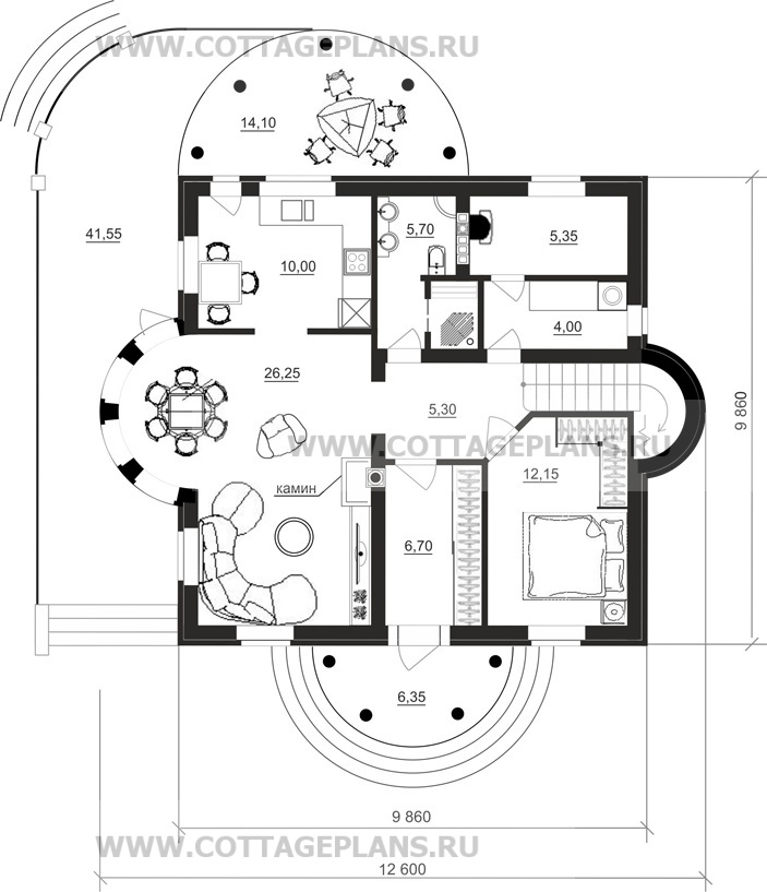 Поэтажные планы проект дома 29-07 общ. площадь 150,30м2