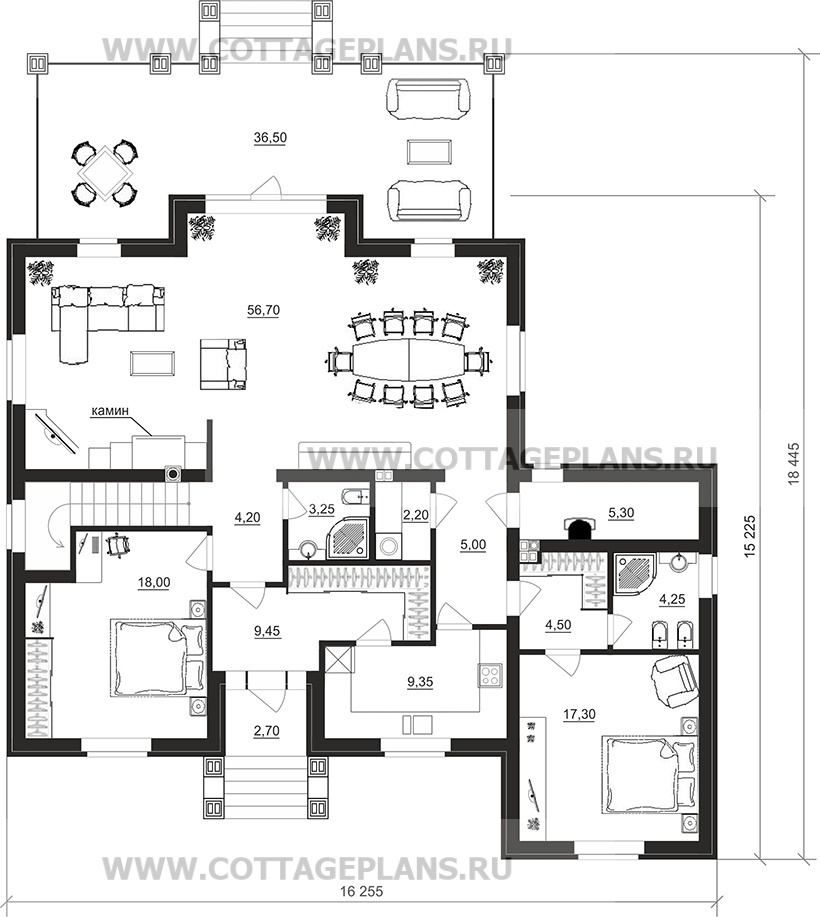 Поэтажные планы проект дома 97-87 общ. площадь 248,50 м2