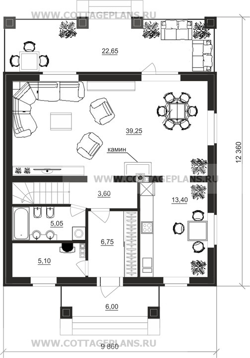 Поэтажные планы проект дома 21-15 общ. площадь 141,15 м2