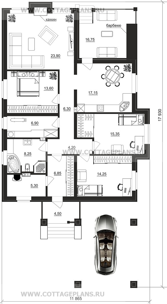 Поэтажные планы проект дома 900-19 общ. площадь 122,95 м2