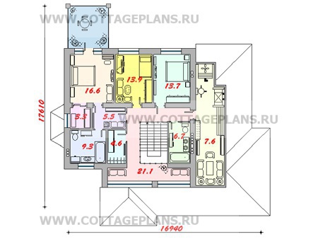 Поэтажные планы проект дома 47-99 общ. площадь 321,5 м2