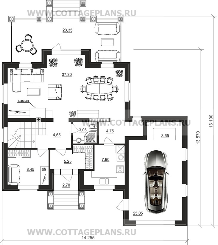 Поэтажные планы проект дома 201-03 общ. площадь 232,90 м2