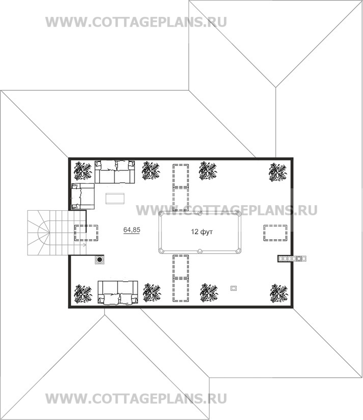 Поэтажные планы проект дома 14-96 общ. площадь 331,90 м2