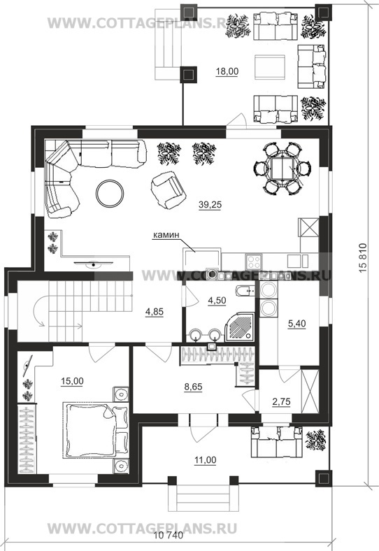 Поэтажные планы проект дома 17-50 общ. площадь 265,30 м2