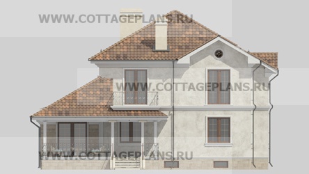 Фасады проект дома 16-69 общ. площадь 420,45 м2