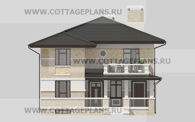 Фасады проект дома 88-13 общ. площадь 206,55 м2