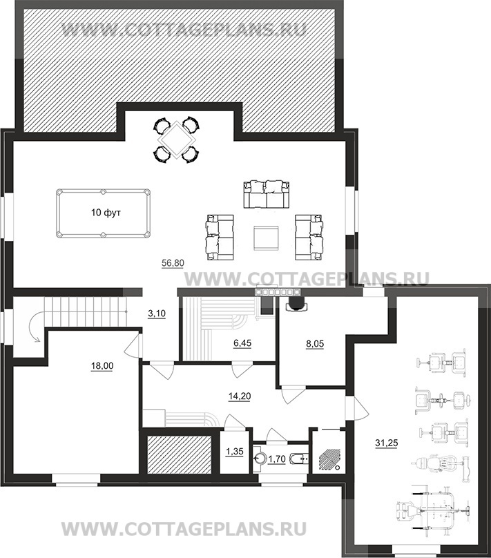 Поэтажные планы проект дома 71-78 общ. площадь 387,60м2