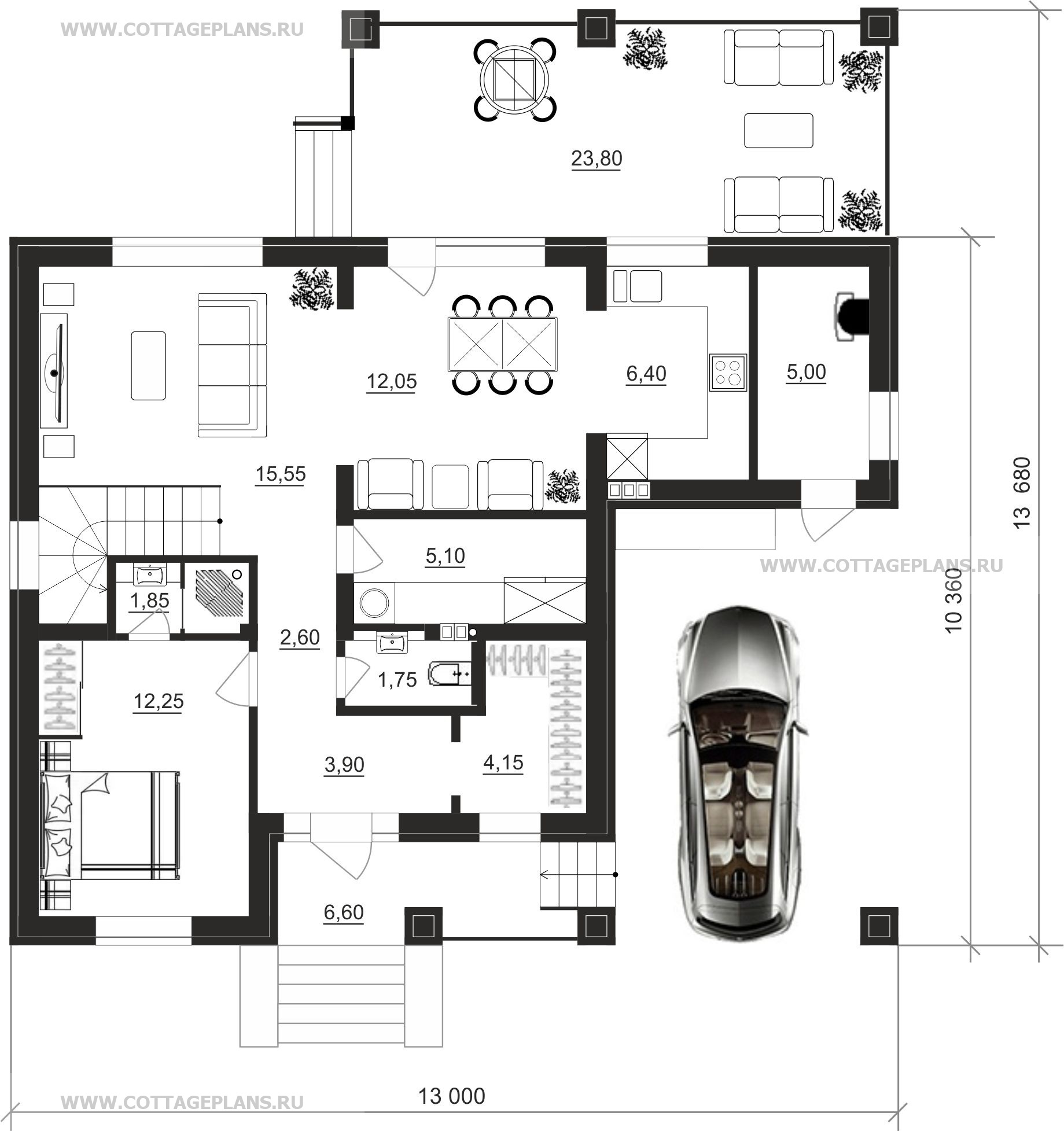 Поэтажные планы проект дома 108-00 общ. площадь 114,70м2