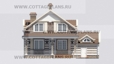 Фасады проект дома 16-58 общ. площадь 314,45 м2