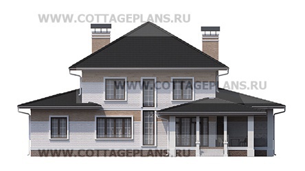 Фасады проект дома 75-27 общ. площадь 294,40 м2
