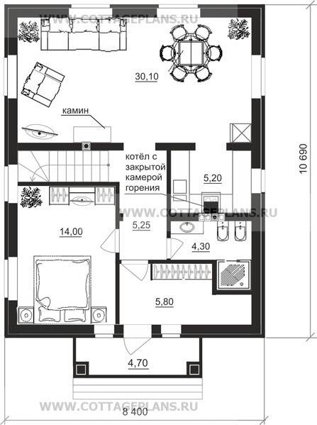 Поэтажные планы проект дома 21-98 общ. площадь 131,25 м2