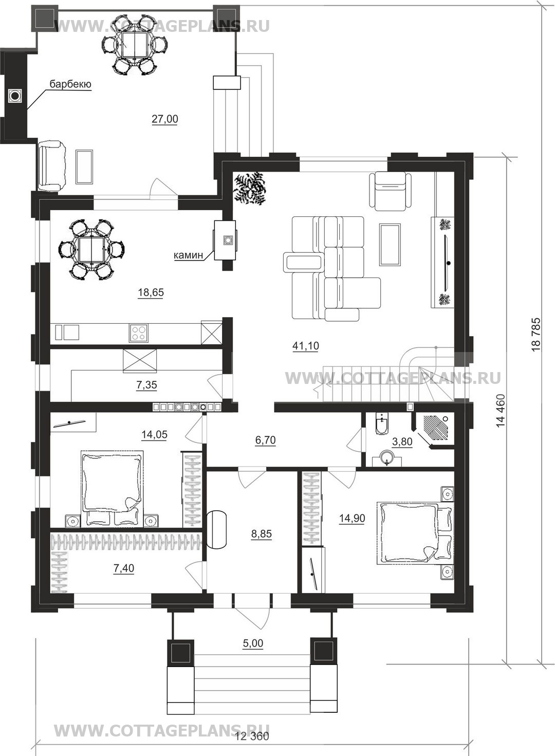 Поэтажные планы проект дома 105-24 общ. площадь 366,10 м2