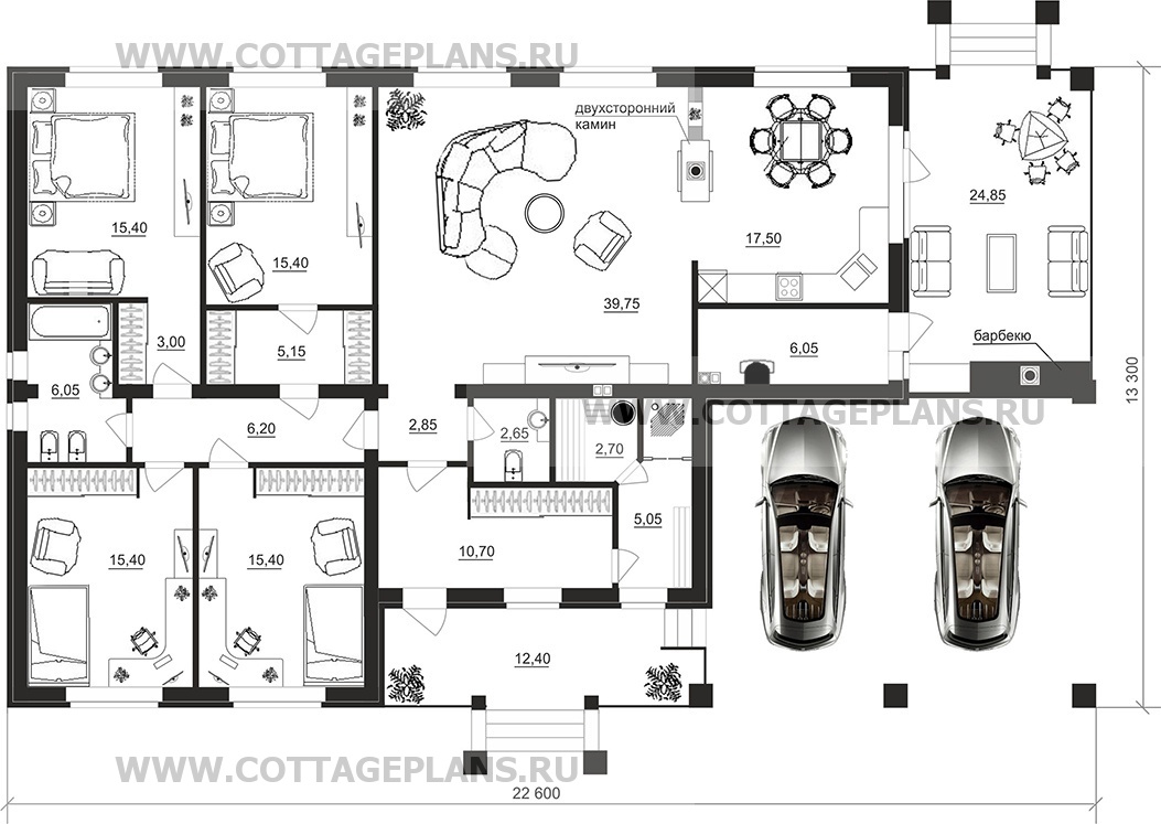 Поэтажные планы проект дома 90-58 общ. площадь 173,35м2