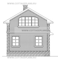 Фасады проект дома 14-42 общ. площадь 76,63 м2