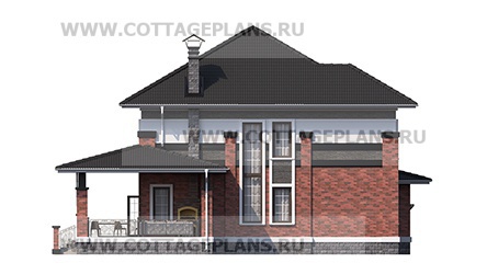 Фасады проект дома 75-19 общ. площадь 250,25 м2