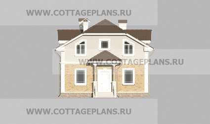 Фасады проект дома 20-89 общ. площадь 211,55 м2