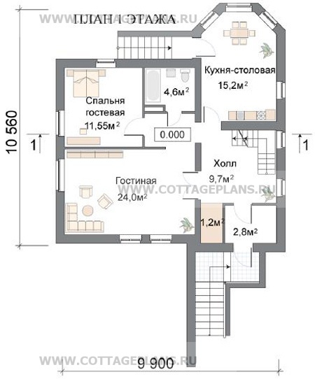 Поэтажные планы проект дома 34-42 общ. площадь 211,7м2