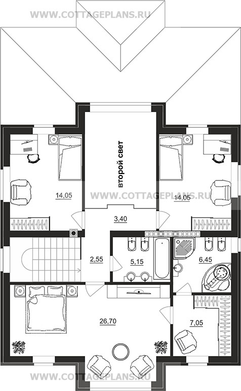 Поэтажные планы проект дома 78-28 общ. площадь 263,00 м2