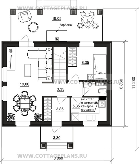 Поэтажные планы проект дома 75-78 общ. площадь 82,40 м2