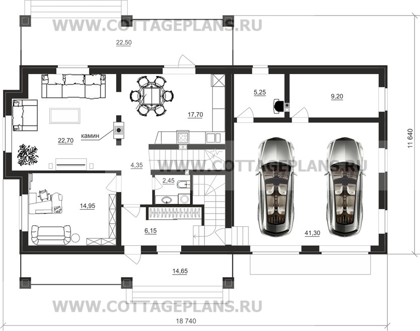 Поэтажные планы проект дома 14-59 общ. площадь 242,95 м2