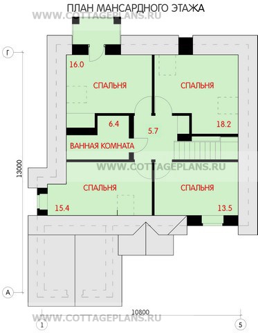 Поэтажные планы проект дома 47-58 общ. площадь 165,9 м2